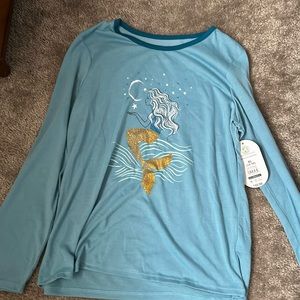 Blue mermaid shirt